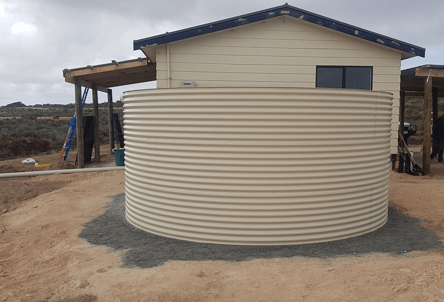 Aquaplate Rainwater Tank in “Paperbark” for Elliston, property.